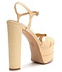 Color:Natural/Light Wood - Image 3 - Keefa High Platform Raffia Sandals
