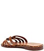 Color:Miele - Image 4 - Phoenix Flat Leather Slide Sandals