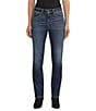 Color:Indigo - Image 1 - Avery High Rise Straight Jeans