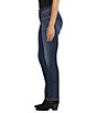 Color:Indigo - Image 3 - Avery High Rise Straight Jeans
