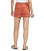 Color:Coral - Image 2 - High Rise Low Stretch Utility Shorts