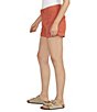 Color:Coral - Image 3 - High Rise Low Stretch Utility Shorts