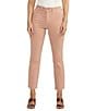 Color:Dusty Coral - Image 1 - Isbister High Rise Power Stretch Ankle Straight Leg Jeans