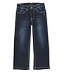 Color:Dark Wash - Image 1 - Little Boys 4-7 Garret Loose-Fit Denim Jeans