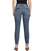 Color:Indigo - Image 2 - Mid Rise Cuffed Ankle Slim Jeans