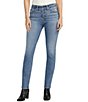 Color:Indigo - Image 1 - Most Wanted Mid Rise Slim Straight Jeans