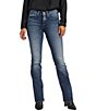 Color:Indigo - Image 1 - Suki Slim Mid Rise Bootcut Jeans
