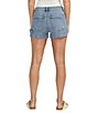 Color:Indigo - Image 2 - Sure Thing High Rise Mid Stretch Carpenter Shorts