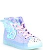 Color:Light Pink Multi - Image 1 - Girls' Twi-Lites 2.0 Twinkle Wishes Hi-Top Lighted Sneakers (Toddler)