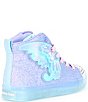 Color:Light Pink Multi - Image 2 - Girls' Twi-Lites 2.0 Twinkle Wishes Hi-Top Lighted Sneakers (Toddler)