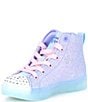 Color:Light Pink Multi - Image 4 - Girls' Twi-Lites 2.0 Twinkle Wishes Hi-Top Lighted Sneakers (Toddler)