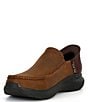 Color:Brown - Image 4 - Men's Slip-Ins Relaxed Fit Parson-Oswin Slip-Ons