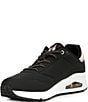Color:Black/Rose Gold - Image 4 - Street Uno Shimmer Away Metallic Heel Tab Sneakers