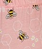 Color:Bees and Honey - Image 4 - Plus Size Knit Bees & Honey Drawstring Tie Coordinating Capri Sleep Pants