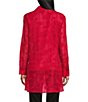 Color:Rich Red - Image 2 - Slim Factor by Investments Long Sleeve Point Collar Button Front Tunic