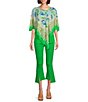 Color:Classic Green - Image 5 - Slim Factor by Investments Ponte Knit High-Low Hem Crop Pants