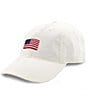 Color:White - Image 1 - Needlepoint American Flag Baseball Cap