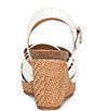 Color:White - Image 3 - Carlana Woven Leather Wedge Sandals