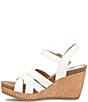 Color:White - Image 4 - Carlana Woven Leather Wedge Sandals