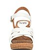 Color:White - Image 5 - Carlana Woven Leather Wedge Sandals