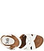 Color:White - Image 6 - Carlana Woven Leather Wedge Sandals