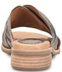 Color:Bronze - Image 3 - Fallon Leather Slide Sandals
