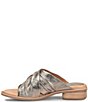 Color:Bronze - Image 4 - Fallon Leather Slide Sandals