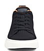 Color:Navy - Image 5 - Faro Recycled Knit Mesh Lace-Up Sneakers