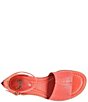 Color:Coral - Image 6 - Faxyn Leather Ankle Strap Sandals