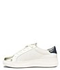Color:White/Platino - Image 4 - Fianna Embossed and Metallic Leather Sneakers