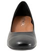 Color:Black - Image 5 - Lynn Leather Block Heel Pumps