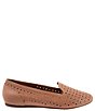 Color:Blush - Image 2 - Shelby Perforated Leather Slip-On Loafer Flats