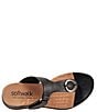 Color:Black - Image 6 - Talara Leather Hardware Detail Thong Sandals