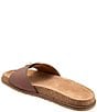 Color:Dark Brown - Image 3 - Una Leather Slide Sandals