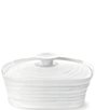 Color:White - Image 1 - White Porcelain Covered Butter Dish