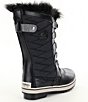 Color:Black/Quarry - Image 2 - Girls' Tofino II Faux Fur Waterproof Cold Weather Boots (Youth)