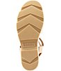 Color:Honest Beige/Gum - Image 6 - Joanie IV Ankle Strap Wedge Leather Platform Sandals