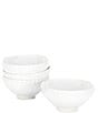 Color:White - Image 1 - Alexa Collection Small Glazed Cereal Bowls, Set of 4