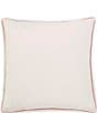 Color:Multi/Natural - Image 2 - Embroidered Floral Spray Square Pillow