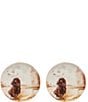 Color:Multi - Image 1 - Festive Fall Collection Boykin Dog with Duck Accent Plates, Set of 2