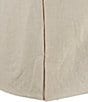 Color:Taupe - Image 1 - Heirloom Distressed Linen Bed Skirt