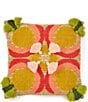 Color:Multi - Image 1 - Outdoor Living Collection Colorful Pineapple Tasseled Indoor/Outdoor Throw Pillow