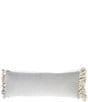 Color:Grey - Image 1 - Simplicity Collection Fringe Bolster Pillow