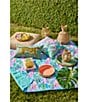 Color:Multi - Image 3 - Spring Collection Floral Picnic Blanket With Carrier