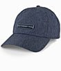 Color:Heather Navy - Image 1 - Heather ST Rubber Patch Performance Hat