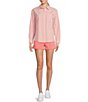 Color:Conch Shell - Image 3 - Katherine Long Sleeve Button Front Poplin Shirt