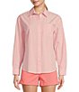 Color:Conch Shell - Image 1 - Katherine Long Sleeve Button Front Poplin Shirt