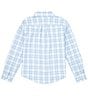 Color:Subdued Blue - Image 2 - Little/Big Boys 4-16 Long Sleeve Primrose Plaid Intercoastal Sport Shirt