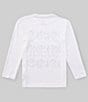 Color:Classic White - Image 2 - Little/Big Boys 4-16 Long Sleeve Triple Stack Ocean Front Graphic T-Shirt