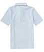 Color:Clearwater - Image 2 - Little/Big Boys 4-16 Short Sleeve Ryder Heather Halls Stripe Performance Polo